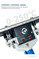 Machine de scellage manuelle à chaleur directe, durable, portable, légère, pour le scellage à chaud des sacs épais de 200 à 400 mm, sachets debout