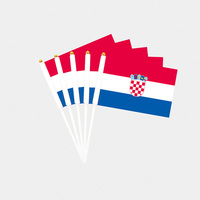 Nouvel Arrivage Drapeaux à main du Costa Rica pour guide touristique