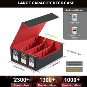 Caja de Cartas FX Compatible con Commander Display, Caja de Almacenamiento de Cartas con Ventanas para Cartas de Magic y YugiOh - Product Image 3
