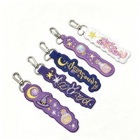 Porte-clés brodé personnalisé durable et créatif avec logo, porte-clés double face brodé sur mesure pour avion