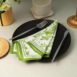 <span class=keywords><strong>Serviettes</strong></span> en tissu imprimées réutilisables en coton carré <span class=keywords><strong>de</strong></span> luxe, écologiques pour les fêtes, les mariages, les cocktails - Product Image 5