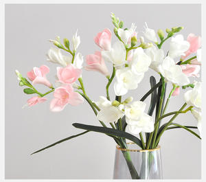 <span class=keywords><strong>Plante</strong></span> artificielle Real Touch <span class=keywords><strong>Hosta</strong></span> Lily - Fleurs artificielles en PU blanches pour la décoration de la maison, du bureau, centre de table - Product Image 1
