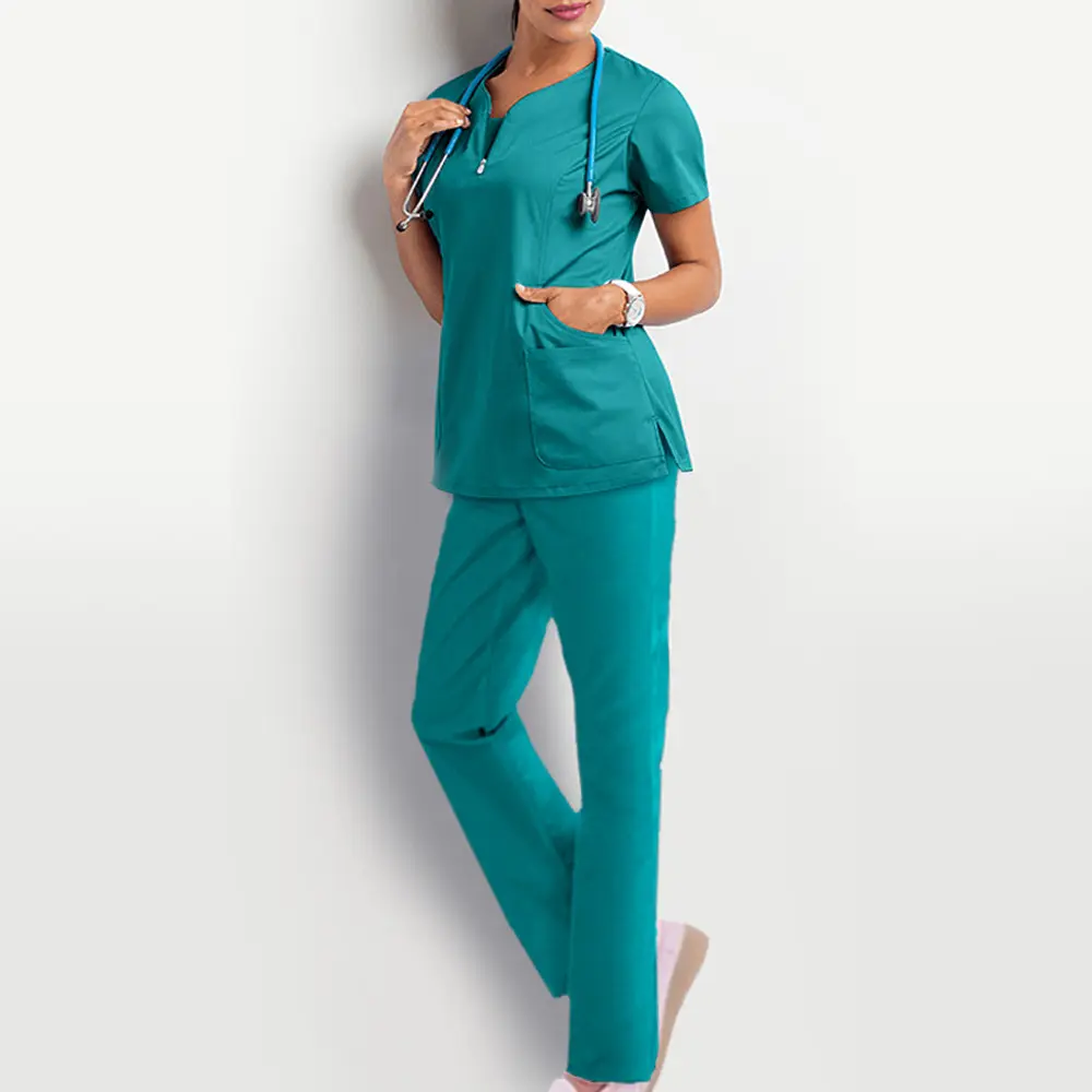 AI-MICH benutzer definierte Peelings Uniformen Sets helle Farbe Plus Size elastische Taille Jogger Nursing Scrubs Doctor Hospital Medical für Frauen