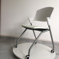 Chaise d'école, de formation et de salle à manger en plastique PP