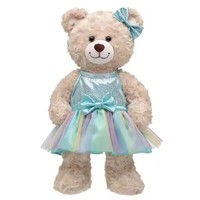 Tenue d'ours princesse personnalisable en usine (14-18 pouces) pour Build-a-Bear, en tissu de coton, rembourrée en mousse de caoutchouc, unisexe, livraison gratuite