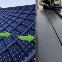 Tuile solaire 72 cellules 400w monocristallin produits d'énergie solaire module ligne de production de panneaux tuile solaire