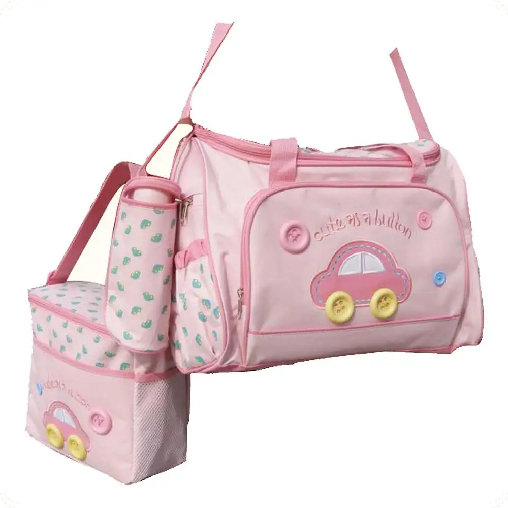 De coche multifuncional estilo 4 unids/set pañal bolso para mamá/mamá bebé cambio de pañal pad