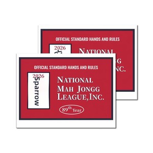 Cartes de Mahjong transfrontalières 2026 US – Cartes de notation et de règles en plastique imperméable pour 4 joueurs - Product Image 1