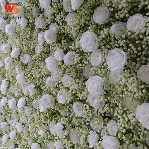 Handmade 8ft X 8ft Smooth <b>Baby</b> <b>Breath</b> Flower Wall Gypsophila Artificial Flowers Backdrop for Event <b>Baby</b> Shower Party Decoration - Product Image 2