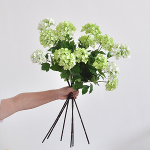 Flores Artificiales de Seda, Hortensias de 3 Cabezas con Tallo Largo, Precio al por Mayor, Flores para Arco de Boda, Hortensias Holandesas de Seda Sintética - Product Image 2