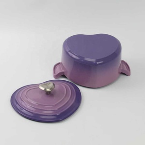 <span class=keywords><strong>Cocotte</strong></span> <span class=keywords><strong>en</strong></span> <span class=keywords><strong>fonte</strong></span> émaillée à double poignée, compatible four et cuisinière, pour mariner, cuire, griller, réfrigérer, servir, antiadhésive - Product Image 4