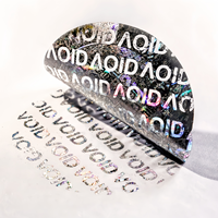 Étiquettes de code-barres holographiques personnalisées, autocollants de sécurité anti-effraction, impression laser