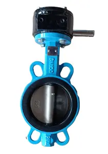 Manufacturing Wafter Type Butterfly Valve Hydraulic Casting Ductile Iron Butterfly Valve On Sale