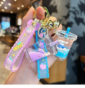 New Cute Acrylic <b>Keyring</b> Key Chain <b>Ring</b> Keychain Plastic Pendant for Book Bag Couple Car Keys Hanging Gifts - Product Image 2
