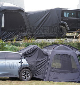 Usine directe ODM mise à niveau <span class=keywords><strong>Camping</strong></span> en plein air multi-connexion SUV hayon arrière Van voiture hayon tente Extension Oxford tissu dôme tente - Product Image 5