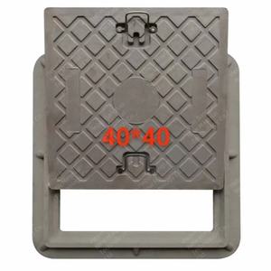 높은 가시성 헤비듀티 스퀘어 <span class=keywords><strong>BMC</strong></span> 맨홀 커버 도로용으로 보기 쉬운 SMC 소재 FRP 복합 소재 - Product Image 4