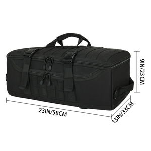 Bolsa Táctica <span class=keywords><strong>de</strong></span> Lona, Bolsa <span class=keywords><strong>de</strong></span> Viaje Impermeable <span class=keywords><strong>de</strong></span> Gran Capacidad con Sistema MOLLE, Bolsa <span class=keywords><strong>de</strong></span> Mano Multibolsillos para Senderismo/Fines <span class=keywords><strong>de</strong></span> <span class=keywords><strong>Semana</strong></span> - Product Image 3