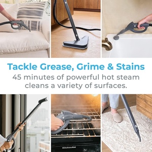 <span class=keywords><strong>Nettoyeur</strong></span> <span class=keywords><strong>vapeur</strong></span> <span class=keywords><strong>professionnel</strong></span> à roulettes haute performance 1500W pour tapis, sols, fenêtres et voitures - Product Image 4