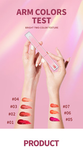 ลิปกลอสแบบ 2-in-1 หัวคู่ ปรับแต่งได้ MLM เนื้อแมทและมันวาว ติดทนนาน กันน้ำ ไม่ติดแก้ว กลิ่นเชอร์รี่ - Product Image 6