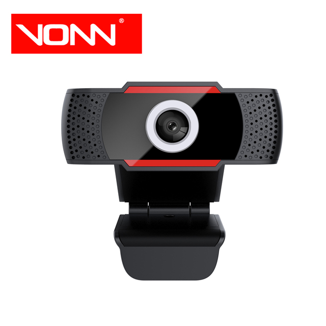 Webcam with Microphone USB 1080P Adjustable Focus 1920*1080P 30FPS Live Camera Support Windows Android TV