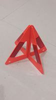 Mini triangle d'avertissement de stationnement rouge pliable en plastique
