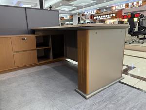 Hiện đại hiện đại nội thất văn phòng sang trọng thiết lập bền mới nhất điều hành CEO bàn quản lý hình chữ L MDF công ty sử dụng bảng - Product Image 3