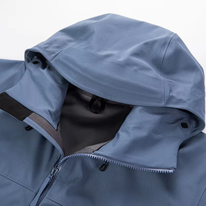 OEM sả<span class=keywords><strong>n</strong></span> xuất trùm đầu không thấm <span class=keywords><strong>n</strong></span>ước Áo gió Nylon Áo khoác cho nam giới thể thao ngoài trời Mặc nhanh khô thoáng khí - Product Image 3