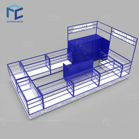 Kiosque en verre entièrement encastré PENBO, couleur/taille personnalisable, logo personnalisé, ODM OEM, vitrine pour accessoires de téléphonie mobile, vente au détail