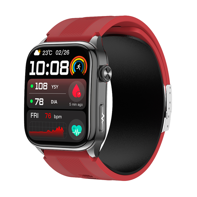 2026 New Arrival Smart Health Watch Airbag Blood Pressure Ecg Ai Heart Report Blood Composition Analysis With Custom Watch Theme
