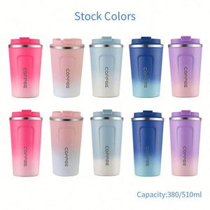 Eco-Friendly Reusable Coffee Cup | 510ml Double Insulated & Sweat-Proof | Custom Logo Branding Gradient Ramp for Green Companies - Product Image 2