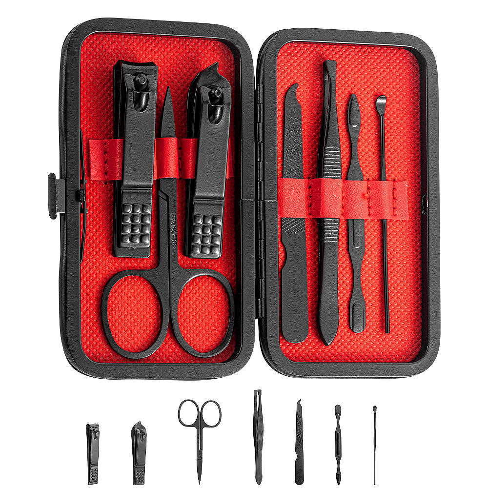 Black and Red 7-piece Set