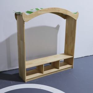 Ensemble de chaises et étagères en bois pour la maternelle, mobilier de garderie, <span class=keywords><strong>bibliothèque</strong></span> pour enfants, salle d'étude pour enfants, coin lecture - Product Image 5