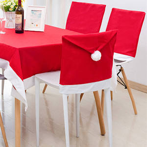<strong>High</strong> Quality Xmas <strong>Dining</strong> Half <strong>Back</strong> <strong>Chair</strong> <strong>Back</strong> <strong>Covers</strong> Topper Custom <strong>for</strong> Christmas - Product Image 1
