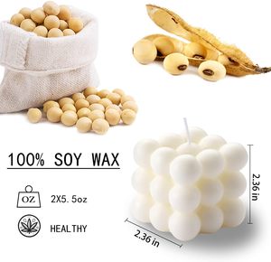 DIY 6-Hole Pillar Aromatherapy Home Decoration Ornaments Soap <b>Candle</b> Silicone <b>Mold</b> Magic Ball Mousse Chocolate Custom Logo White - Product Image 3