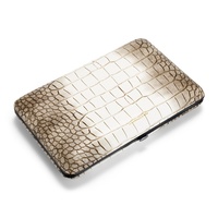 Cigarloong Nouvelle boîte à cigares portable en cuir pleine fleur fin avec doublure en cèdre, capacité 3-5 cigares, emballage cadeau, accessoires pour cigares