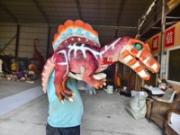 Marioneta de Mano de Espinosaurio Realista, Marioneta Interactiva de Dinosaurio para Niños, para Espectáculos en Interiores/Exteriores, Parques de Aventuras, Centros Comerciales
