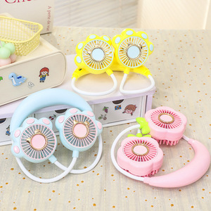 <span class=keywords><strong>Ventilateur</strong></span> électrique portable USB à deux vitesses pour filles, nouveau style tendance, motif patte <span class=keywords><strong>de</strong></span> chat, à fixer autour du <span class=keywords><strong>cou</strong></span>, autonomie 1-3 heures - Product Image 1