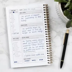 Quaderno a spirale per la salute mentale, diario guidato per adulti, donne e uomini, diario per la riflessione personale, diario per la salute mentale - Product Image 5