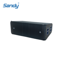 Vente directe usine Sandy Audio Enceinte Line Array passive bidirectionnelle double 12 pouces en contreplaqué de bouleau 1000W pour sonorisation professionnelle extérieure