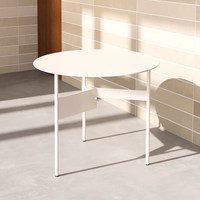Table d'appoint nordique de luxe, table ronde moderne et minimaliste, table d'angle de canapé de salon, colorée