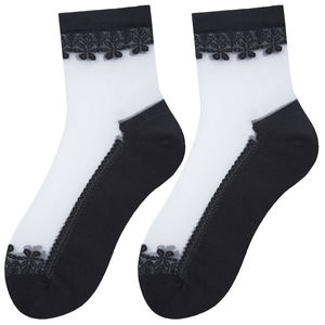 الجملة أزياء جوارب بناتي لطيف كريستال الحرير الجوارب الكاحل النساء الجوارب الشفافة - Product Image 6