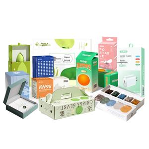 Caja de Embalaje de Cartón Corrugado Blanco Duro y Grueso Personalizada, Caja de Regalo Vacía con Doble Inserto y Impresión Offset - Product Image 1