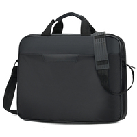 Sac d'ordinateur professionnel 15,6 pouces, étui pour ordinateur portable, sac à main portable noir pour ordinateur portable