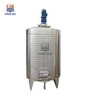 Cuve de Fermentation Électrique Précise à Double Enveloppe Chauffée en Acier Inoxydable avec Agitateur pour Vin, Mélange de Liquides, Refroidissement et Chauffage, 100L-100000L