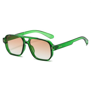 <b>Men</b> Retro Square <b>Sunglasses</b> Stylish Lightweight Retro Classic UV400 Double Bridge <b>Blue</b> <b>Sunglasses</b> - Product Image 5