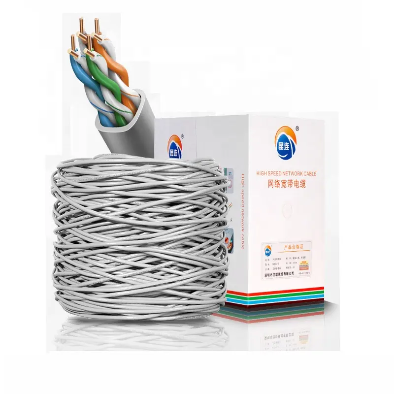 Network Oem 24awg Internet Lan Network Cat 5 Cat5 Cable 305m Box 1000ft Roll Price Per Meter FTP SFTP UTP Cable Cat 5e