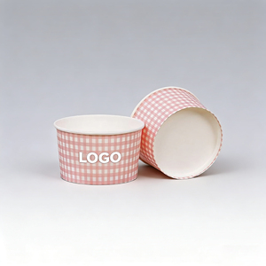 Vasos Desechables para Postres de 3oz-12oz, Reciclables, de Grado Alimenticio, con Logotipo Personalizado al por Mayor, Tazas Pequeñas para Llevar, Envases para Helados y Fideos - Product Image 3