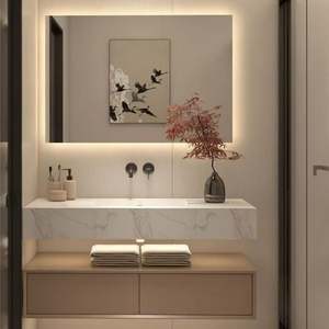 Mueble de Baño Moderno y Sencillo de Alta Gama con Espejo Rectangular - Product Image 5