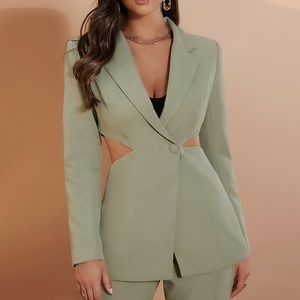Guangzhou <span class=keywords><strong>abbigliamento</strong></span> Ropa Para Mujer design blazer, Swatchesfreeclothes tailleur Business, Blusas De Mujer elegante blazer <span class=keywords><strong>donna</strong></span> - Product Image 1