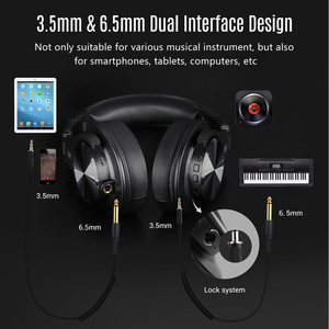 <span class=keywords><strong>Casque</strong></span> d'écoute pour instruments de musique <span class=keywords><strong>sans</strong></span> <span class=keywords><strong>fil</strong></span>/filaire <span class=keywords><strong>Casque</strong></span> d'écoute filaire avec câbles audio 3.5mm et 6.5mm pour <span class=keywords><strong>piano</strong></span> électrique électro - Product Image 5